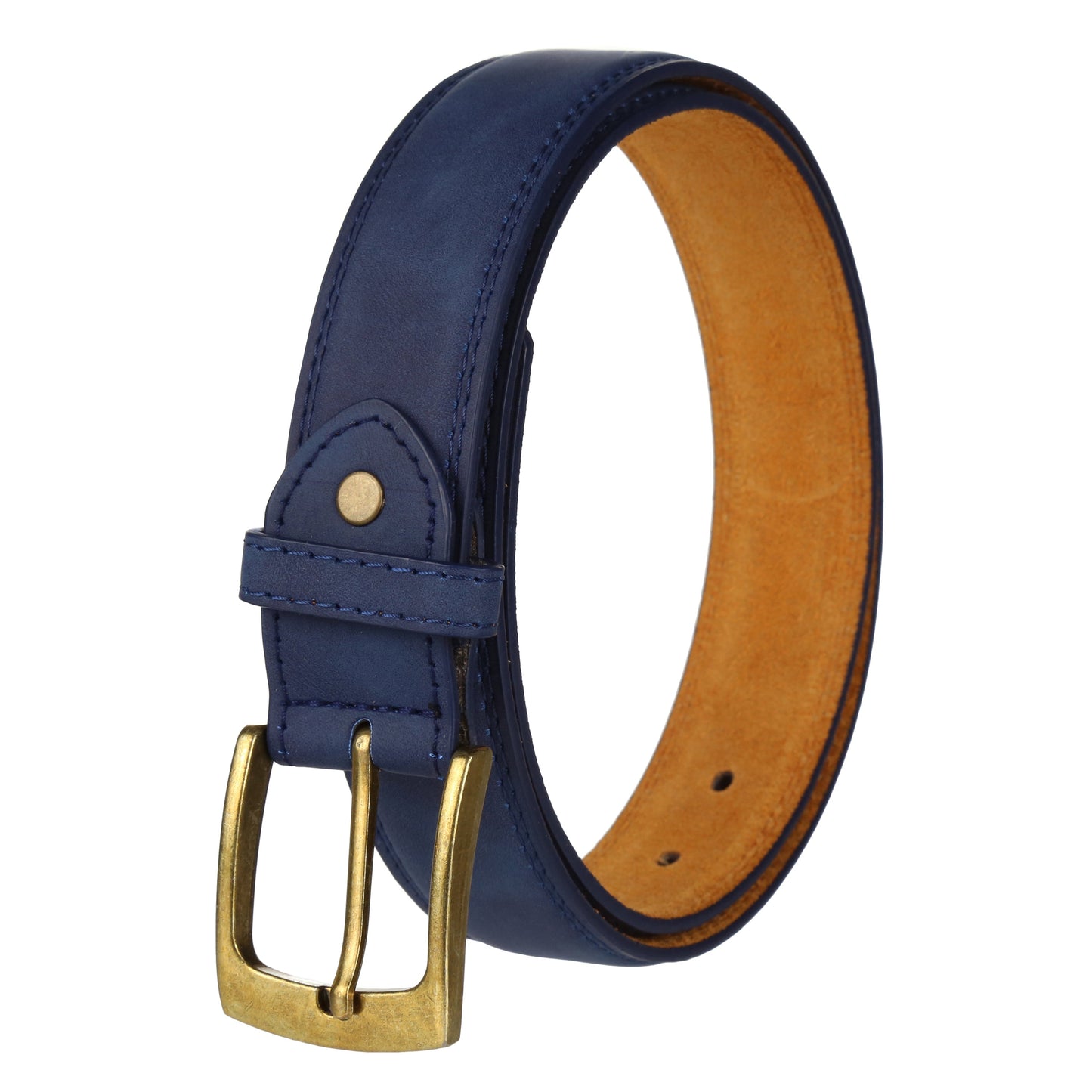 Ceinture en cuir nubuck contrecollé Forest de 1,25 po de large