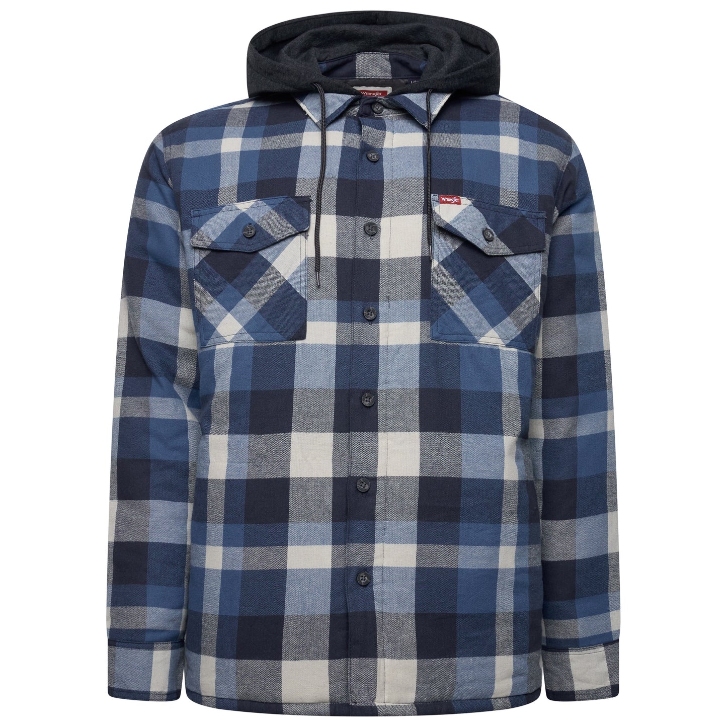 Wrangler Hooded Padded Overshirt Jacket