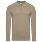 Contempo Half Zip Stretch Ribbed Polo Jumper