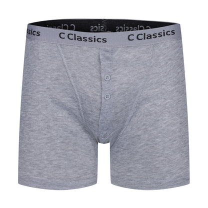 C Classics Lot de 3 boxers à braguette boutonnée