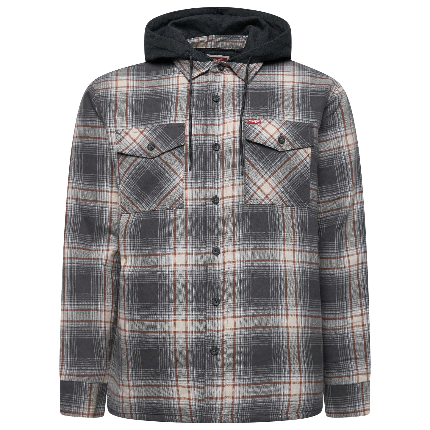 Wrangler Hooded Padded Overshirt Jacket