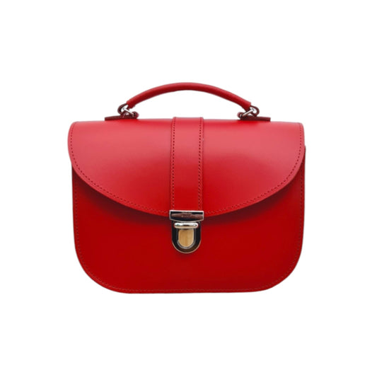 Sac en cuir fait main Olympia – Rouge vif