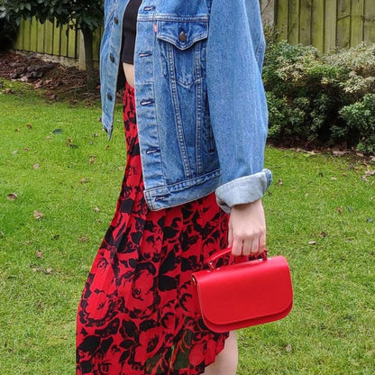 Aura Handmade Leather Bag - Purple