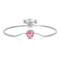 Pink Crystal Bracelet Created with Zircondia® Crystals