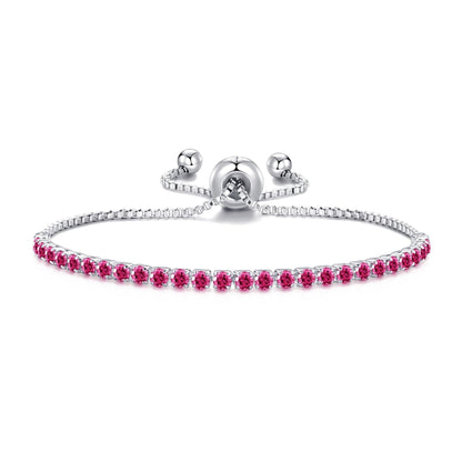 Pink Tennis Friendship Bracelet Created with Zircondia® Crystals