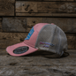 Pastel Pink & Blue Diamond Trucker Hat