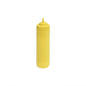 Yellow Wide Mouth Squeeze Bottle 24oz - 710ml - 6 Pack