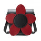 Handmade Leather Daisy Barrel Bag - Poppy - Red