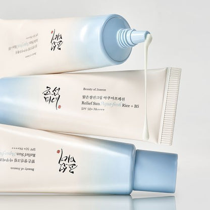 Beauty of Joseon Crème Solaire Aqua-fraîche Apaisante Riz+B5 (SPF50+ PA++++) 50 ml x 2
