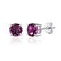 Purple Stud Earrings Created with Zircondia® Crystals