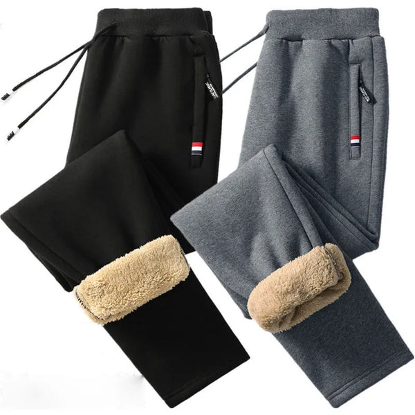 Pantalon décontracté chaud en laine d'agneau