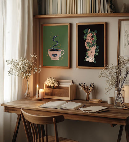 TEA LEAVES EVIL EYE PRINT