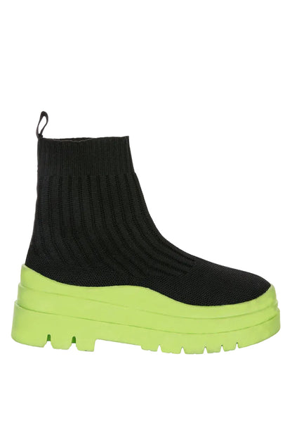 Bottes Chunky en Maille Quavo