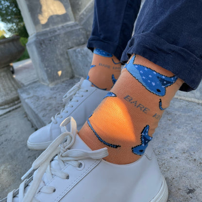 Orange Lover 3 Bamboo Sock Set