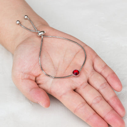 Red Crystal Bracelet Created with Zircondia® Crystals