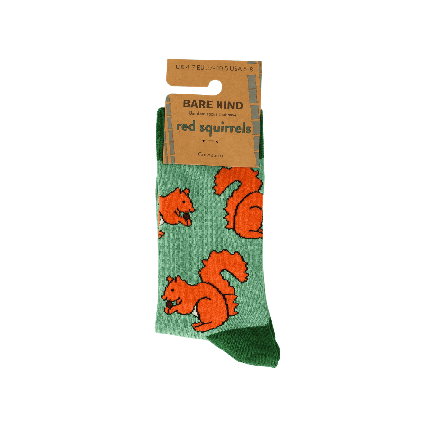 Chaussettes en bambou : Sauvons les écureuils roux