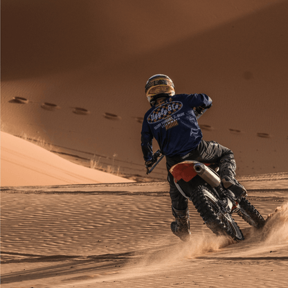 No.1 Blue Vintage Motocross Jersey