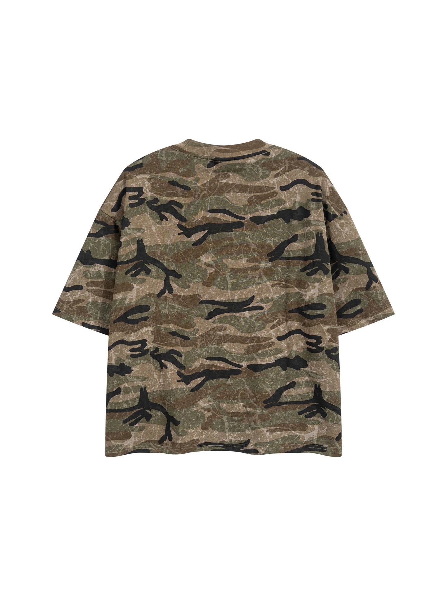 Waran Unisex Boxy Camo Print T-Shirt