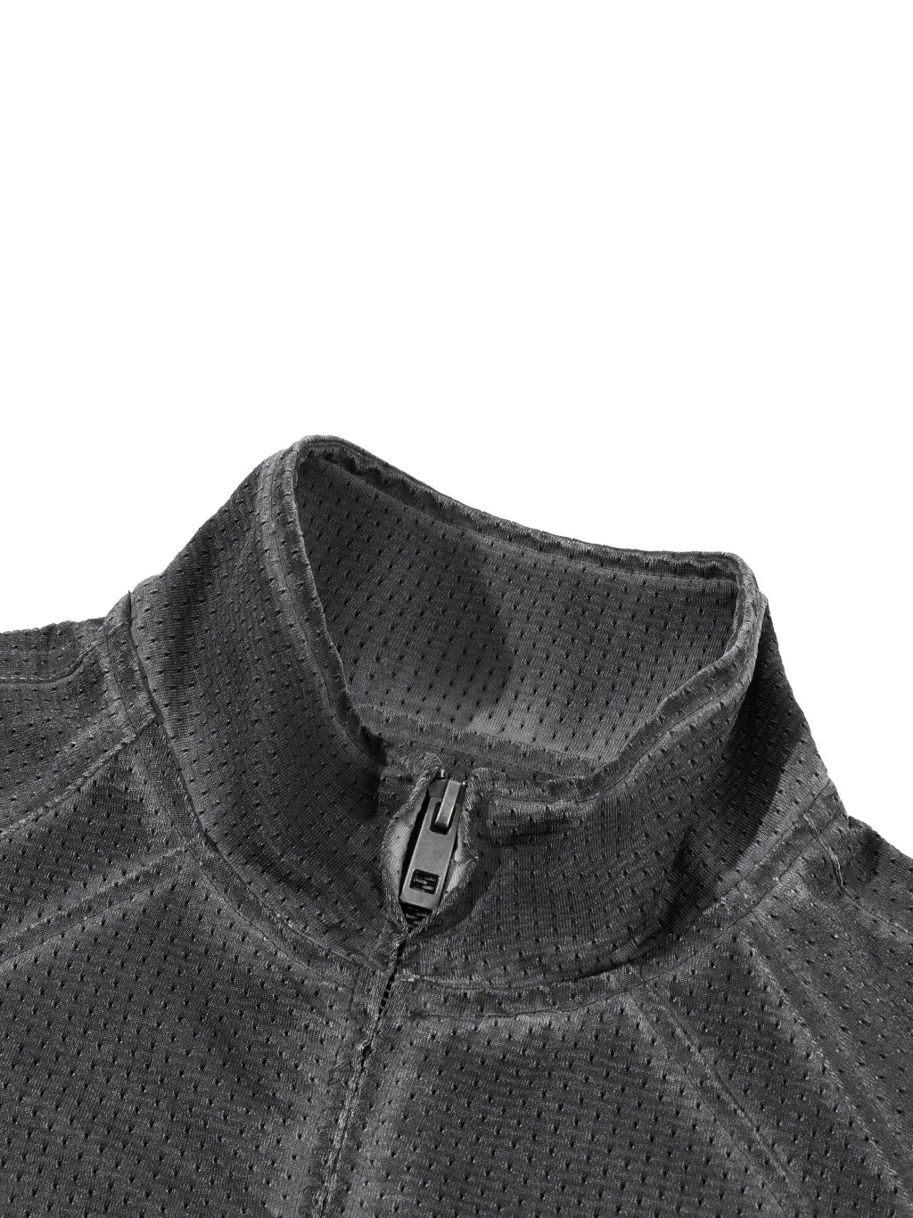 Unisex Vintage Wash Full Zip Mesh Jacket
