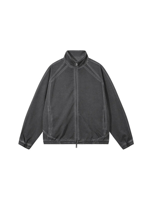 Unisex Vintage Wash Full Zip Mesh Jacket