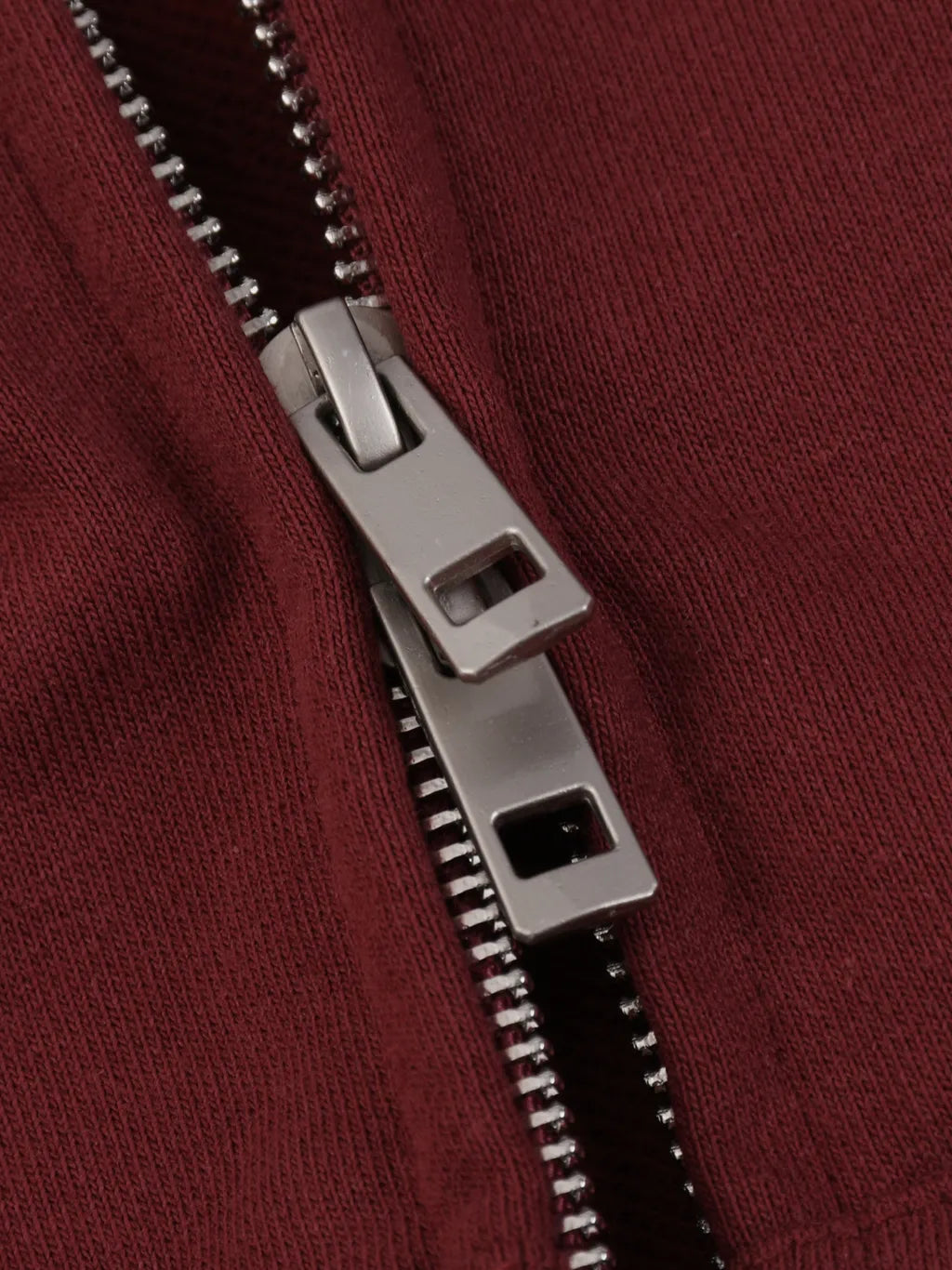 Unisex Loose Solid Full Zip Hoodie
