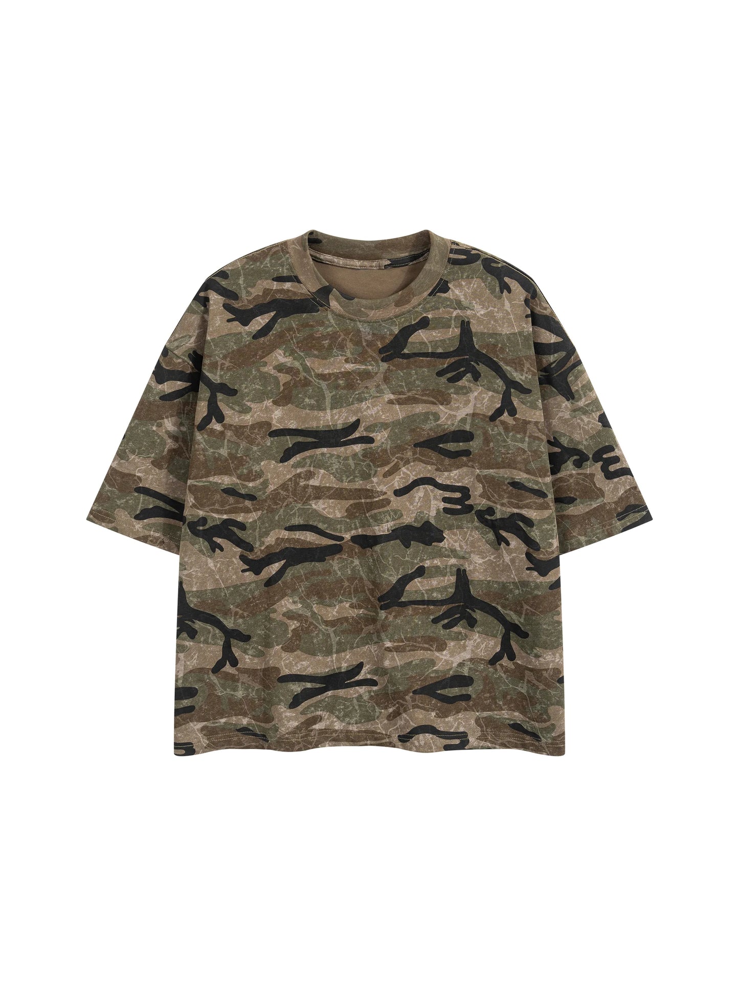 Waran Unisex Boxy Camo Print T-Shirt