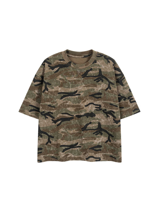 Waran Unisex Boxy Camo Print T-Shirt