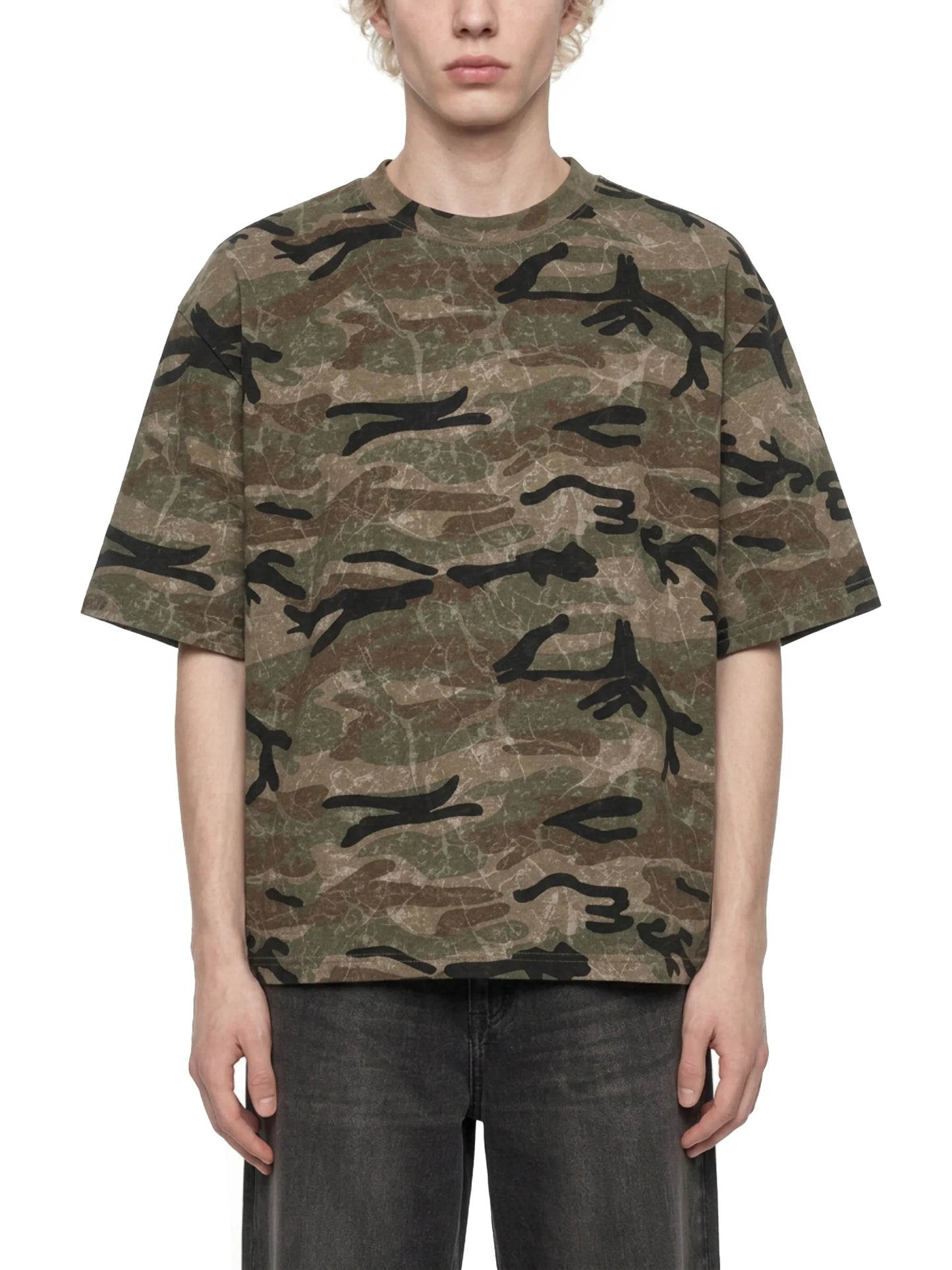 Waran Unisex Boxy Camo Print T-Shirt