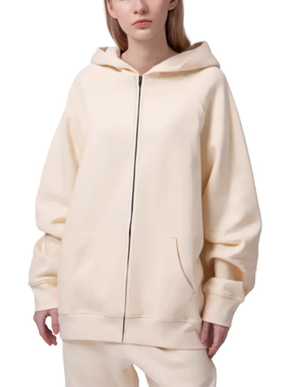 Waran Essential Zip-up Fleece Hoodie