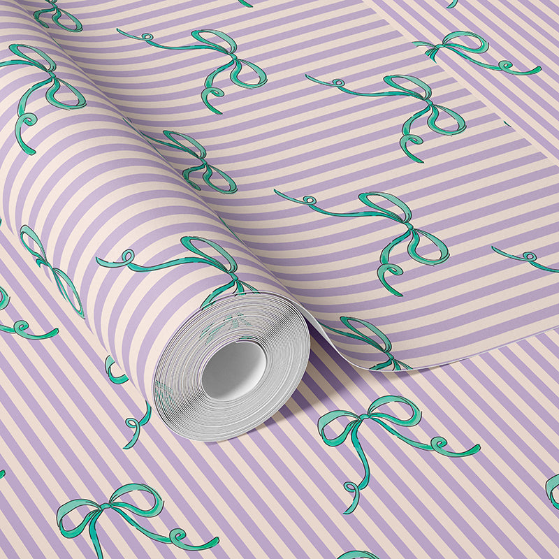 PIROUETTE LAVENDER CREAM WALLPAPER