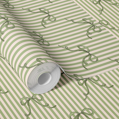 PIROUETTE SOFT MOSS WALLPAPER