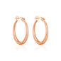 Rose Gold Plated 20mm Hoop Earrings