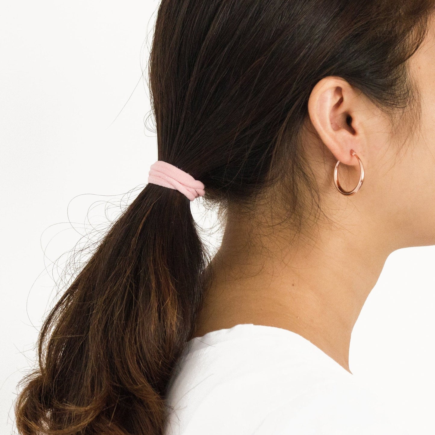 Rose Gold Plated 25mm Hoop Earrings