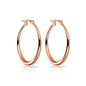 Rose Gold Plated 30mm Hoop Earrings
