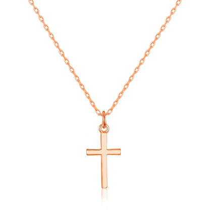 Rose Gold Plated Cross Necklace