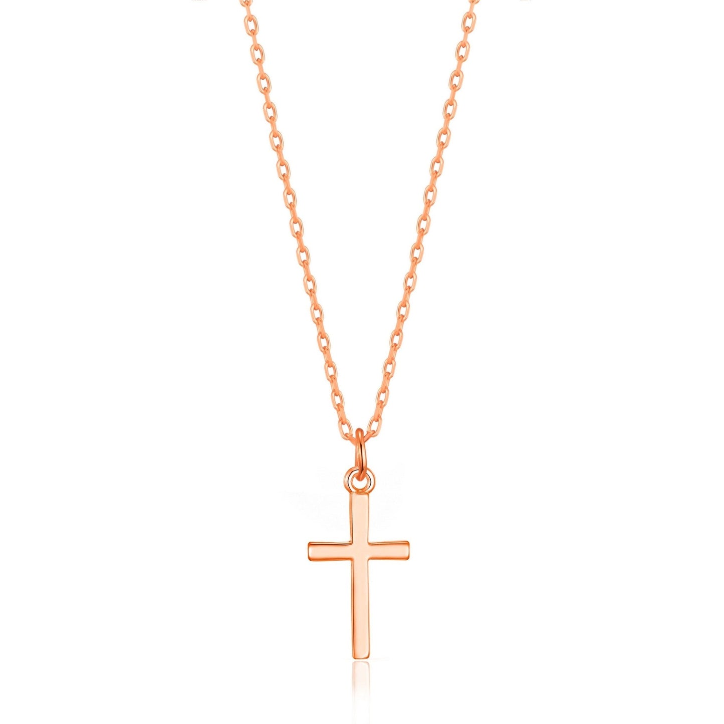 Rose Gold Plated Cross Necklace