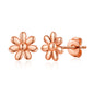 Rose Gold Plated Daisy Earrings