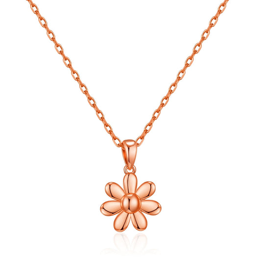 Rose Gold Plated Daisy Necklace