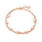 Rose Gold Plated Heart Bracelet