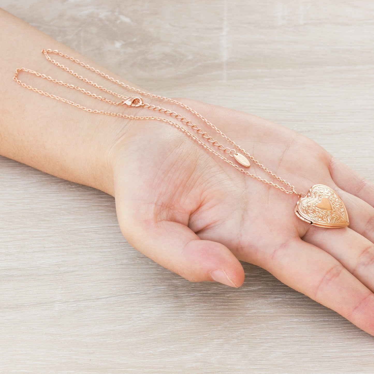 Rose Gold Plated Heart Locket