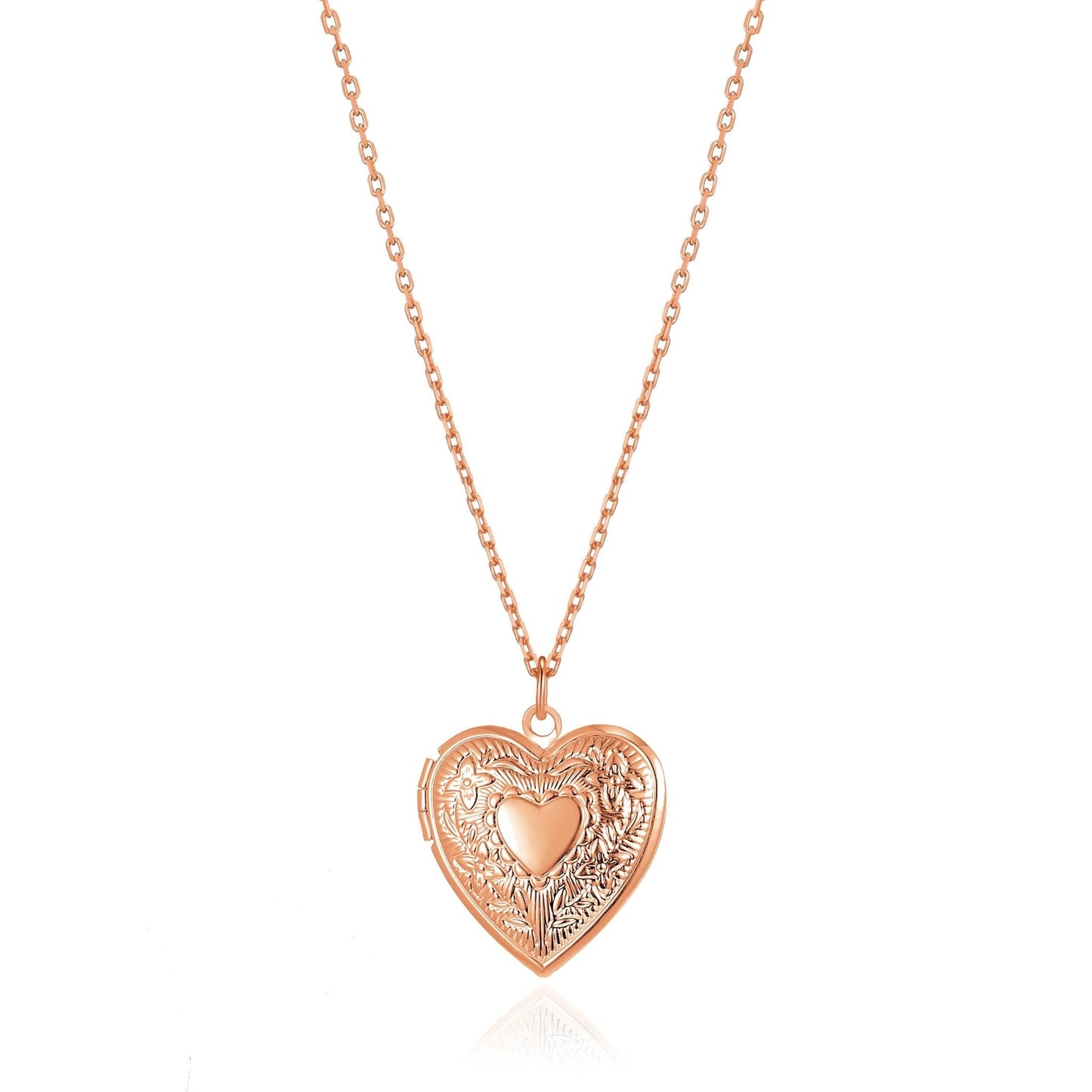 Rose Gold Plated Heart Locket