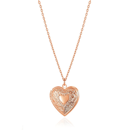 Rose Gold Plated Heart Locket