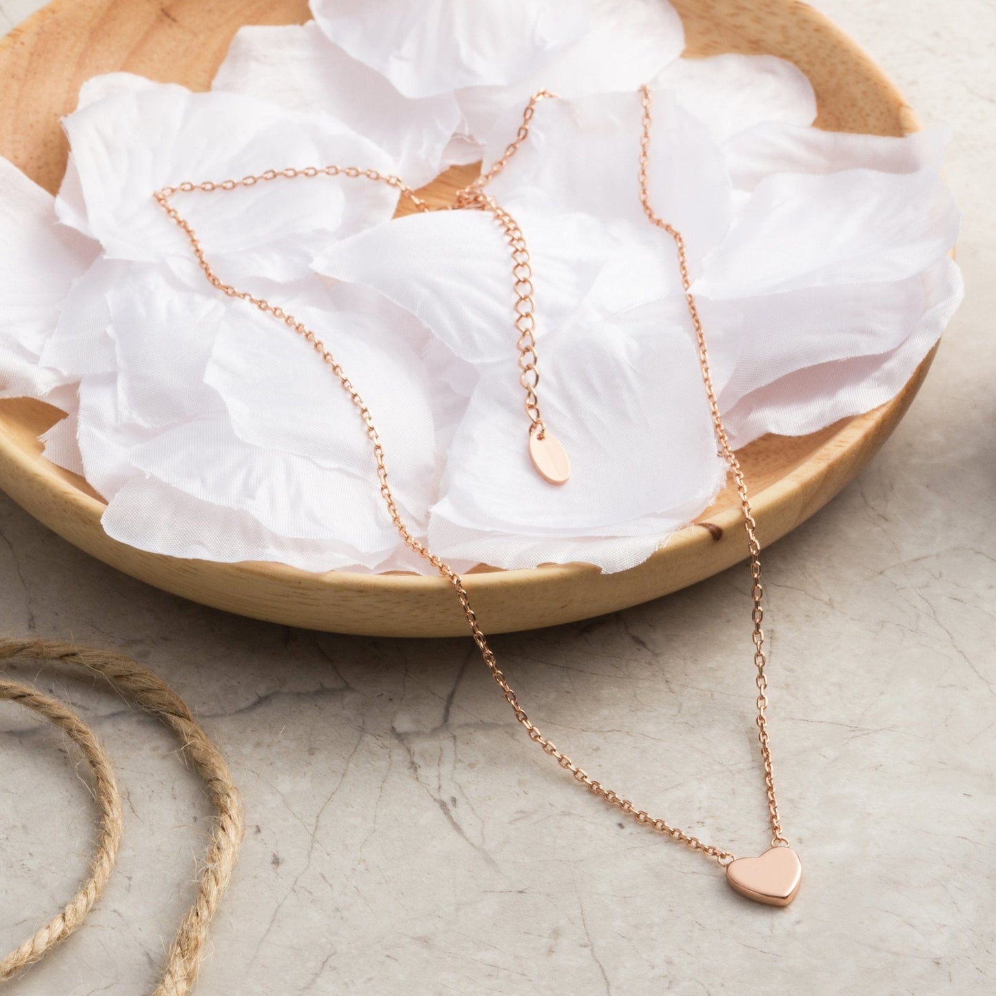 Rose Gold Plated Heart Necklace
