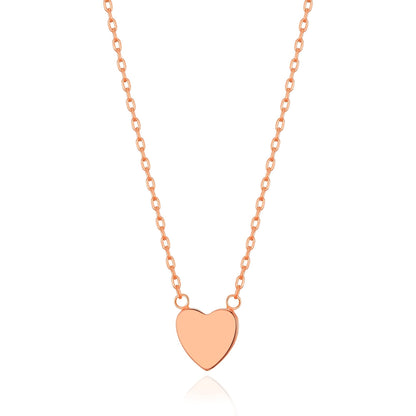 Rose Gold Plated Heart Necklace