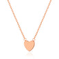 Rose Gold Plated Heart Necklace