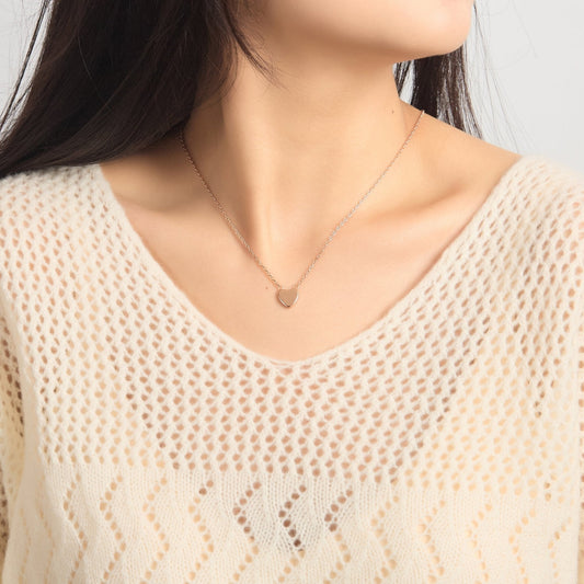 Rose Gold Plated Heart Necklace