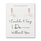 Rose Gold Plated I Couldn't Say I Do Without You Infinity Pearl Drop Bridal Earrings with Zircondia® Crystals
