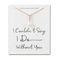 Rose Gold Plated I Couldn't Say I Do Without You Infinity Pearl Bridal Drop Necklace with Zircondia® Crystals