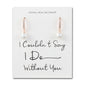Rose Gold Plated I Couldn't Say I Do Without You Pearl Drop Bridal Earrings Created with Zircondia® Crystals