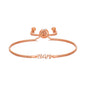 Rose Gold Plated Nan Bracelet Created with Zircondia® Crystals